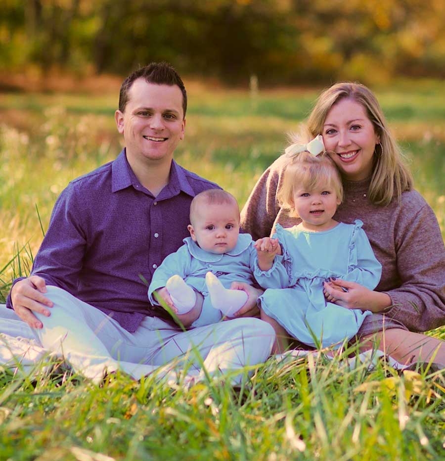 Michael Brady and his family